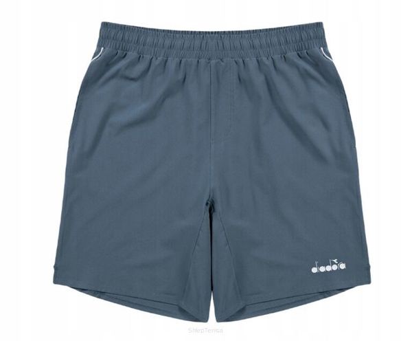 Spodenki tenisowe Diadora Shorts Core 9. Niebieskie szorty męskie Diadora, l, bez wzorów, z elastanu. Za 123.99 zł.