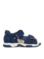 Lasocki Kids Sandały CEO-CI12-KING-02(III)CH Granatowy. Niebieskie sandały chłopięce Lasocki Kids, ze skóry, bez zapięcia. Za 129.99 zł.
