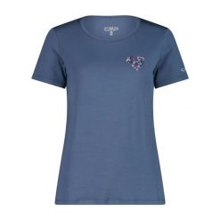 Kobiece koszulki w kwiaty CMP. Czarne t-shirty damskie CMP, xl, bez wzorów, z lyocellu, bez kołnierzyka. Za 182.50 zł.