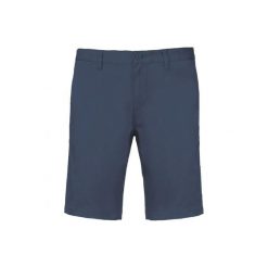 Szorty chino Kariban. Fioletowe szorty męskie KARIBAN, bez wzorów, z bawełny, eleganckie. Za 171.50 zł.