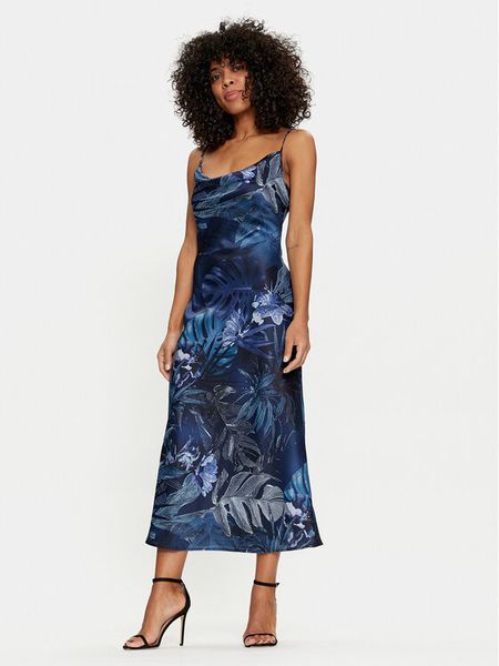 Guess Sukienka koktajlowa W3GK85 WD8G2 Kolorowy Regular Fit. Sukienki damskie Guess, s, z aplikacjami, z syntetyku, wizytowe, bez kołnierzyka, bez ramiączek. Za 309.99 zł.