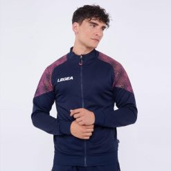 Kobieta Biegowa Kurtka Lekka Oddychająca Niebieska-Pomarańczowa Neon. Niebieskie kurtki męskie Legea, xl, bez wzorów, z bawełny, bez kaptura, do biegania. Za 136.00 zł.