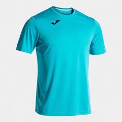 Koszulka do biegania męska Joma Combi. Niebieskie t-shirty dla chłopców Joma, bez wzorów, z poliesteru, bez ramiączek. Za 64.13 zł.