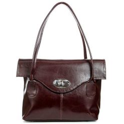Torebka damska skórzana DAN-A T293 koniak. Torebki do ręki damskie DAN-A, bez wzorów, ze skóry, eleganckie, bez dodatków. Za 399.99 zł.