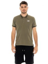 Koszulka polo na co dzień na siłownię. Brązowe koszulki polo męskie LEONE 1947 APPAREL, m, bez wzorów, bez kołnierzyka, bez ramiączek, na fitness i siłownię. Za 164.19 zł.