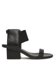 United Nude Sandały Raila Mid 1072756016 Czarny. Czarne sandały damskie United Nude, bez wzorów, ze skóry, bez obcasa, na słupku, bez zapięcia. Za 619.99 zł.