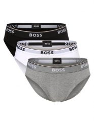 BOSS Slipy pakowane po 3 szt. Mężczyźni Bawełna szary|czarny|biały|wielokolorowy, S. Białe slipki męskie Boss, m, bez wzorów, z bawełny. Za 219.95 zł.