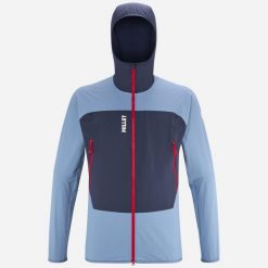 Kurtka softshell męska Millet Fusion XCS Hoodie M active fit. Niebieskie kurtki męskie Millet, m, bez wzorów, z softshellu, sportowe, bez kaptura. Za 622.80 zł.