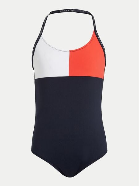 Tommy Hilfiger Strój kąpielowy UG0UG00720 Granatowy. Niebieskie stroje kąpielowe dla dziewczynek Tommy Hilfiger, bez wzorów, z syntetyku. Za 259.99 zł.