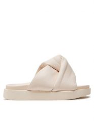 Inuikii Klapki Soft Crossed 70104-140 Écru. Klapki damskie Inuikii, bez wzorów, ze skóry, bez obcasa. Za 599.99 zł.