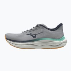 Buty do biegania męskie Mizuno Wave Sky 9 harbor. Szare buty sportowe męskie Mizuno, bez zapięcia, do biegania, mizuno wave. Za 599.99 zł.