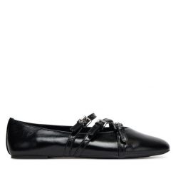 Baleriny MICHAEL Michael Kors. Czarne baleriny damskie MICHAEL Michael Kors, bez wzorów, bez obcasa. Za 499.99 zł.