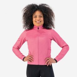 Kurtka rowerowa damska Rogelli Core. Czerwone obuwie sportowe damskie Rogelli, bez wzorów, rowerowe. Za 310.00 zł.