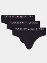 Tommy Hilfiger Komplet slipów UM0UM03182 Granatowy. Niebieskie slipki męskie Tommy Hilfiger, l, bez wzorów, z bawełny. Za 179.99 zł.