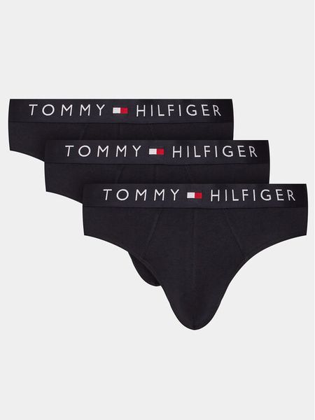 Tommy Hilfiger Komplet slipów UM0UM03182 Granatowy. Niebieskie slipki męskie Tommy Hilfiger, l, bez wzorów, z bawełny. Za 179.99 zł.