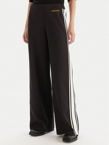 Patrizia Pepe Spodnie dresowe 2P1716/A664-K103 Czarny Regular Fit. Czarne spodnie dresowe damskie Patrizia Pepe, bez wzorów, z dresówki. Za 779.99 zł.