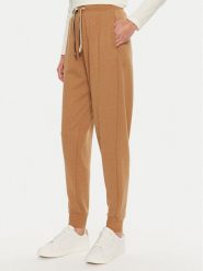 Boss Spodnie dresowe CP Stripe 50524759 Beżowy Regular Fit. Brązowe spodnie dresowe damskie Boss, l, bez wzorów, z bawełny. Za 219.99 zł.