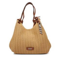 Torebka DKNY. Brązowe torebki do ręki damskie DKNY, bez wzorów, klasyczne, bez dodatków. Za 659.99 zł.