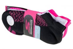 Skechers 3pk Womens 1/2 Terry Low Cut Socks, damskie skarpetki wielokolorowe. Skarpety damskie Skechers, bez wzorów, z materiału. Za 59.99 zł.