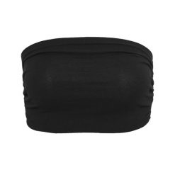 Top Bandeau Dla Kobiet. Białe koszulki sportowe damskie BUILD YOUR BRAND, l, bez wzorów, bez kołnierzyka, bez ramiączek. Za 42.99 zł.