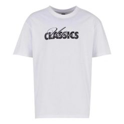 Męska Koszulka Cursive Logo Heavyweight Oversized T-shirt. Białe t-shirty męskie Urban Classics, l, bez wzorów, bez kołnierzyka. Za 84.99 zł.