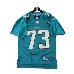 Second life - NFL Koszulka męska Eben Britton - Stan bardzo dobry. Niebieskie koszulki sportowe męskie Reebok, m, bez wzorów, bez kołnierzyka, bez ramiączek, do piłki nożnej. Za 169.16 zł.