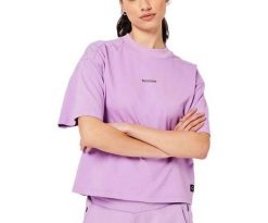 Koszulka damska Superdry Code Tech Os Boxy bawełniana. Fioletowe t-shirty damskie Superdry., l, bez wzorów, z bawełny, bez kołnierzyka. Za 88.75 zł.