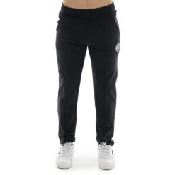 Bluza z bawełna z kieszeń na co dzień na siłownię. Czarne bluzy męskie LEONE 1947 APPAREL, bez wzorów, z bawełny, na fitness i siłownię. W wyprzedaży za 164.19 zł.