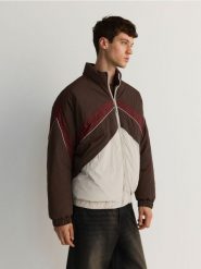 Kurtka ze stójką - wielobarwny. Kurtki męskie Reserved, l, bez wzorów, z tkaniny, bez kaptura. W wyprzedaży za 89.99 zł.