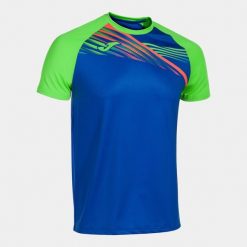 Koszulka do biegania męska Joma Elite X. Niebieskie koszulki sportowe męskie Joma, na lato, l, bez wzorów, z elastanu, bez kołnierzyka, bez ramiączek, do biegania. Za 181.35 zł.