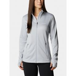 Bluza Polarowa Damska Columbia Park View Grid. Szare bluzy sportowe damskie Columbia, s, bez wzorów, z polaru, bez kaptura, trekkingowe. W wyprzedaży za 280.00 zł.