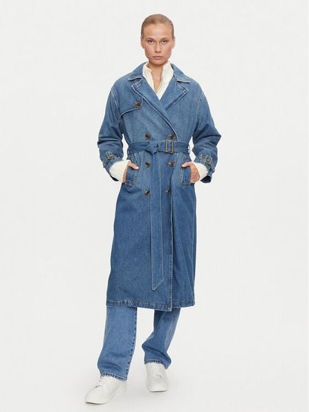 Levi's® Trencz Spade A8976-0001 Niebieski Regular Fit. Niebieskie płaszcze damskie m, bez wzorów, bez kaptura. Za 869.99 zł.