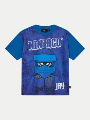 LEGO T-Shirt Ninjago 12011405 Niebieski Regular Fit. Niebieskie t-shirty dla chłopców LEGO, bez wzorów, z syntetyku, bez ramiączek. Za 69.99 zł.