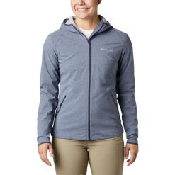 Kurtka Softshell Damska Columbia Heather Canyon. Niebieskie kurtki damskie Columbia, s, bez wzorów, z materiału, bez kaptura. Za 601.00 zł.