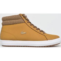 Lacoste - Trampki. Żółte trampki i tenisówki damskie Lacoste, bez wzorów, z gumy, bez zapięcia. W wyprzedaży za 319.90 zł.
