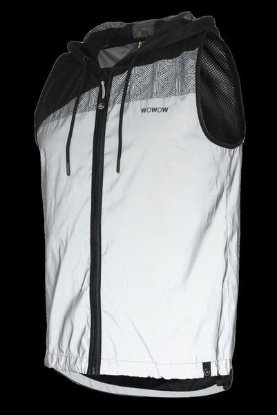 WOWOW kurtka odblaskowa Cross Hill unisex, kaptur na kask, L. Szare kurtki damskie WOWOW, l, bez wzorów, z kapturem. Za 271.95 zł.