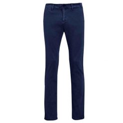 Męskie Spodnie Jules. Niebieskie eleganckie spodnie męskie SOL'S, m, bez wzorów, z bawełny. Za 267.99 zł.