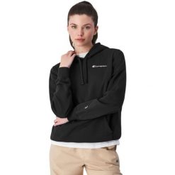 Bluza damska Champion Hooded. Czarne bluzy sportowe damskie Champion, s, bez wzorów, bez kaptura, na fitness i siłownię. Za 313.16 zł.