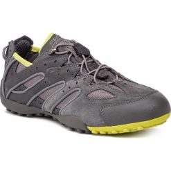 Półbuty GEOX - U Snake J U4207J 02214 C1267 Dk Grey. Szare półbuty na co dzień męskie marki Geox, z materiału. Za 429.00 zł.