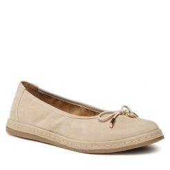 Baleriny Lasocki. Brązowe baleriny damskie Lasocki, bez wzorów, bez obcasa. Za 99.99 zł.