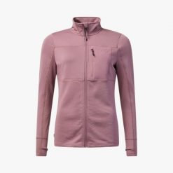 Bluza Polarowa Rozpinana Wędrówki Kobieta Trondheim Elastyczny W Cztery Strony. Fioletowe bluzy damskie SWEDEMOUNT, l, bez wzorów, z elastanu, bez kaptura. Za 159.99 zł.
