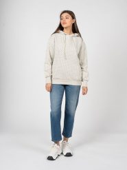 Patrizia Pepe Bluza | 8M1380/J001 | Kobieta | Biały. Białe bluzy damskie Patrizia Pepe, m, bez wzorów, z bawełny, z kapturem. W wyprzedaży za 459.00 zł.