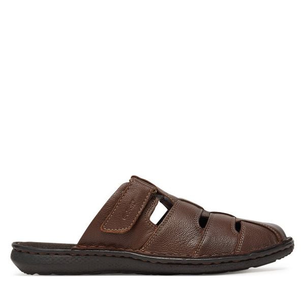 Klapki Go Soft. Brązowe klapki męskie GO SOFT. Za 159.99 zł.