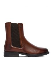 U.S. Polo Assn. Botki CEO-INGRID002W/EL1 Brązowy. Brązowe botki damskie U.S. Polo Assn., ze skóry, bez obcasa, na płaskiej podeszwie, bez zapięcia. Za 239.99 zł.