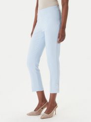 Rinascimento Spodnie materiałowe CFC0128641003 Błękitny Slim Fit. Niebieskie spodnie materiałowe damskie Rinascimento, m, bez wzorów, z materiału. Za 449.99 zł.