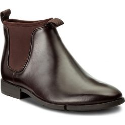 Sztyblety CLARKS - Daulton Up 261268807 Dark Brown Leather. Brązowe botki męskie Clarks, z materiału. W wyprzedaży za 309.00 zł.
