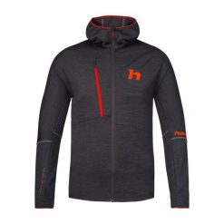 Bluza z kapturem z pełnym zamkiem błyskawicznym Hannah Niro. Szare bluzy męskie Hannah, m, bez wzorów, z kapturem. Za 449.00 zł.