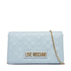 Torebka LOVE MOSCHINO. Niebieskie torebki do ręki damskie Love Moschino, bez wzorów, wizytowe, bez dodatków. Za 559.99 zł.
