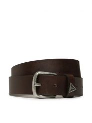 Guess Pasek Męski M3GZ08 L0SI0 Brązowy. Brązowe paski damskie Guess, z aplikacjami, ze skóry. Za 399.99 zł.