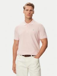 Beverly Hills Polo Club Polo P-SS26M-P42560_BBU Różowy jasny Regular Fit. Czerwone koszulki polo męskie Beverly Hills Polo Club, m, bez wzorów, z bawełny, bez ramiączek. Za 209.99 zł.